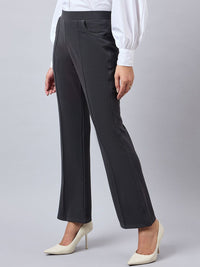 Style Quotient Women Smart Flared Bootcut Trousers