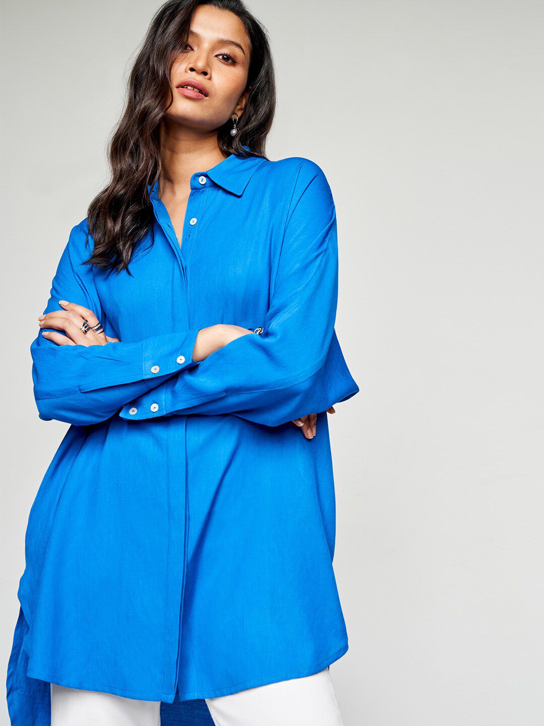 AND Shirt Collar Shirt Style Top