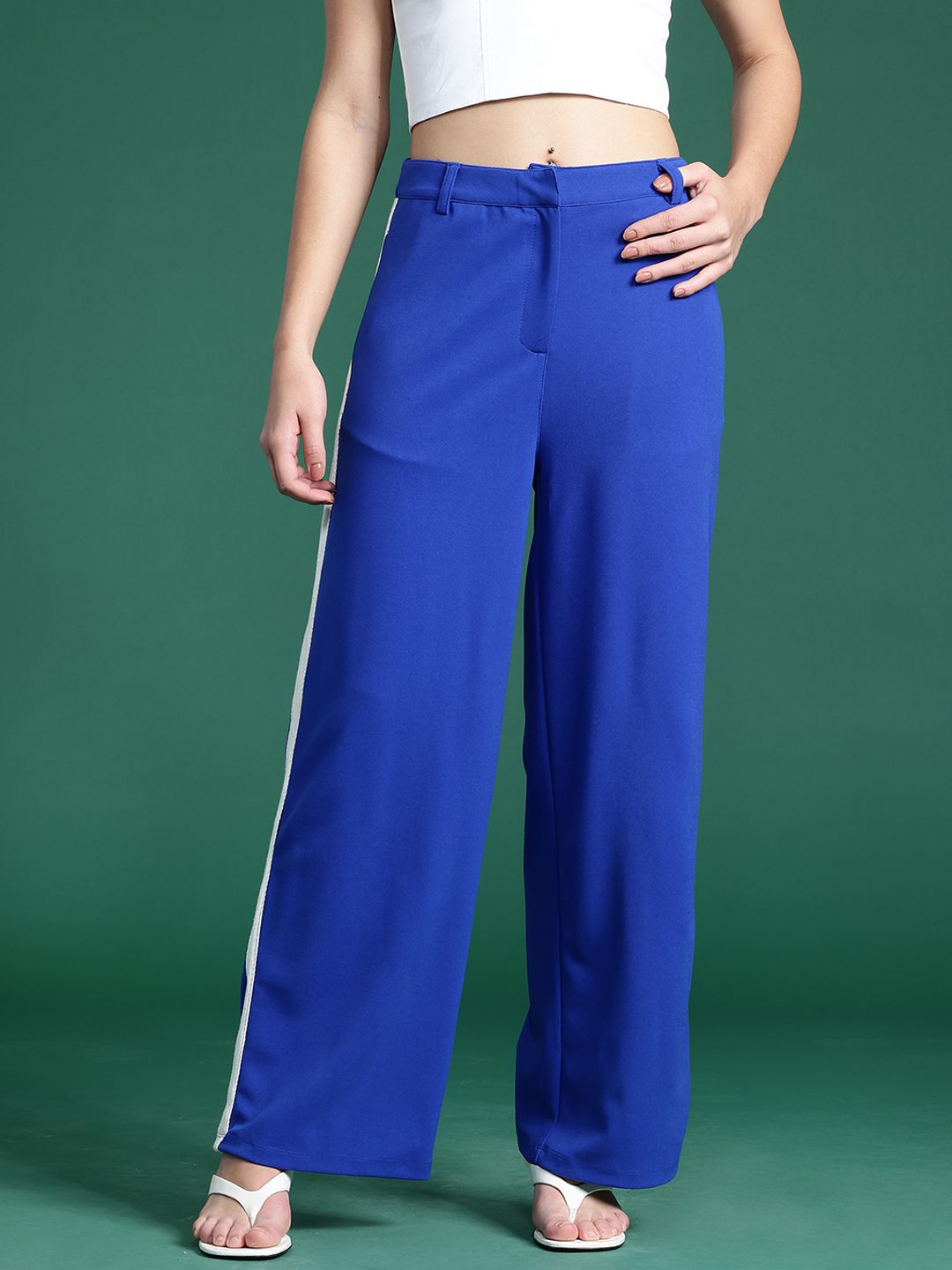 DressBerry Women Striped Trousers