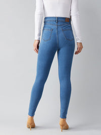 Miss Chase Women Blue Skinny Fit High-Rise Clean Look Jeans