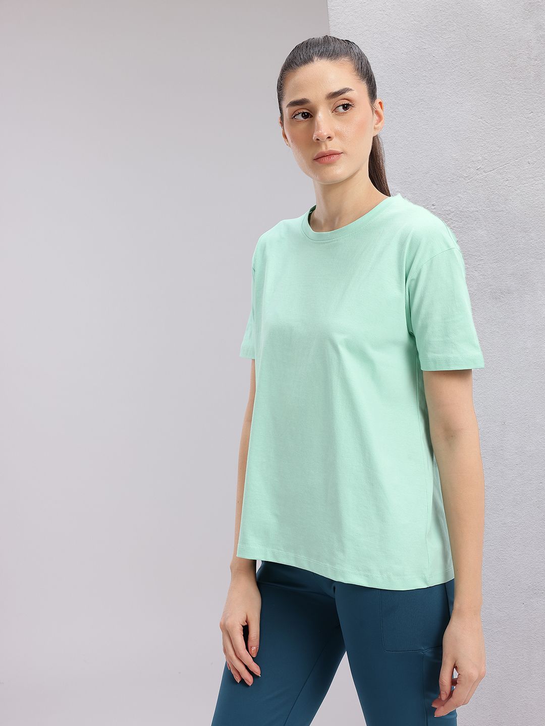 HRX by Hrithik Roshan Typography Print Pure Cotton Yoga T-shirt