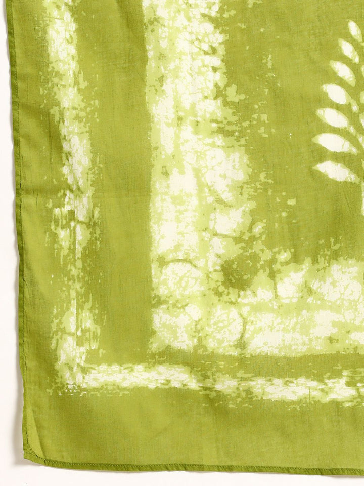 Anouk Women Ethnic Motifs Dyed Regular Pure Cotton Kurta with Trousers & Dupatta
