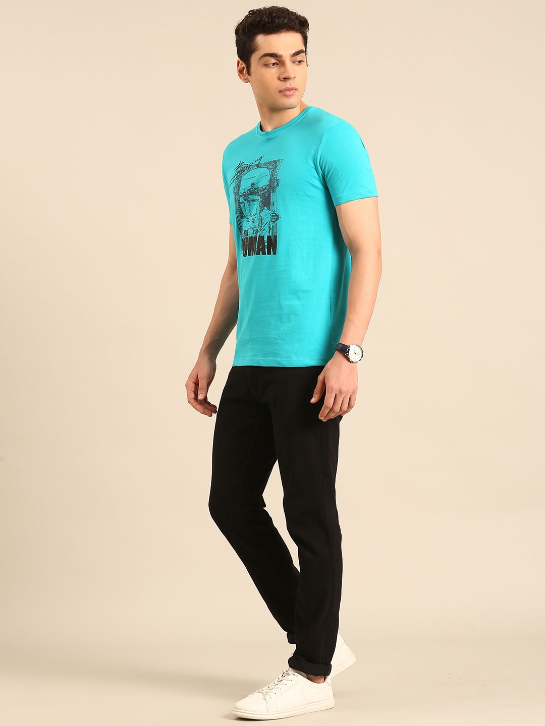 Being Human Printed Pure Cotton T-shirt
