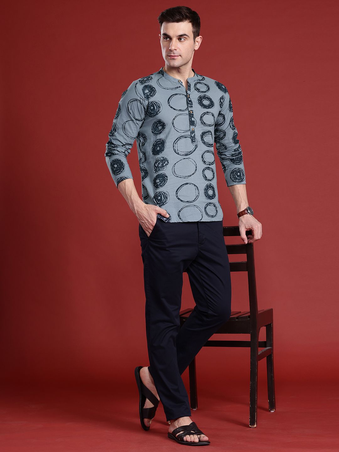 Anouk Geometric Printed Kurta