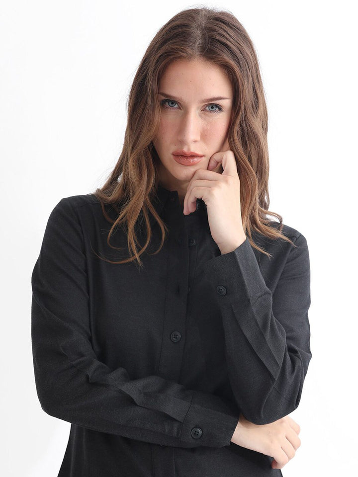 RAREISM Shirt Collar Shirt Mini Dress