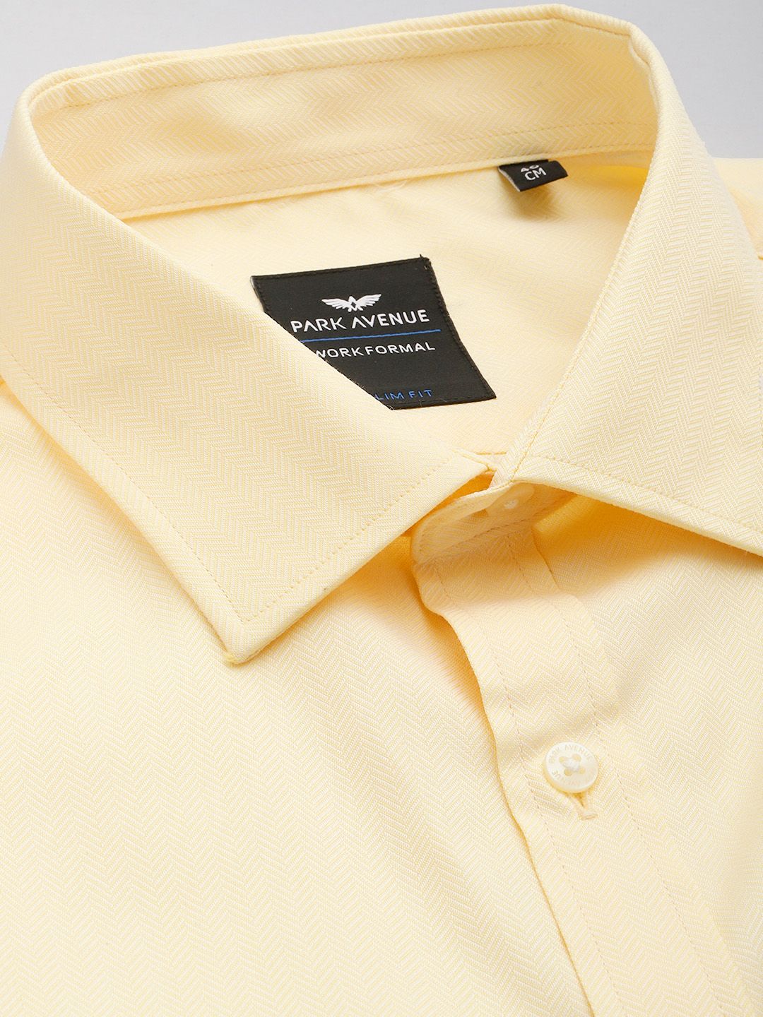 Park Avenue Slim Fit Geometric Self Designed Formal Shirt