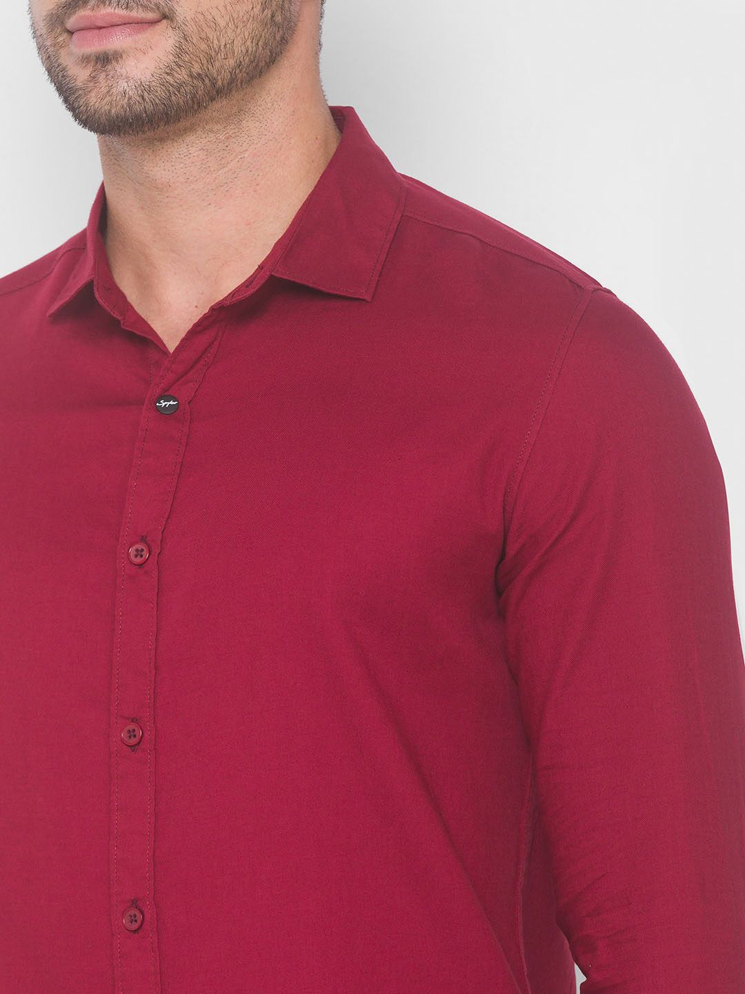SPYKAR Men Red Casual Shirt