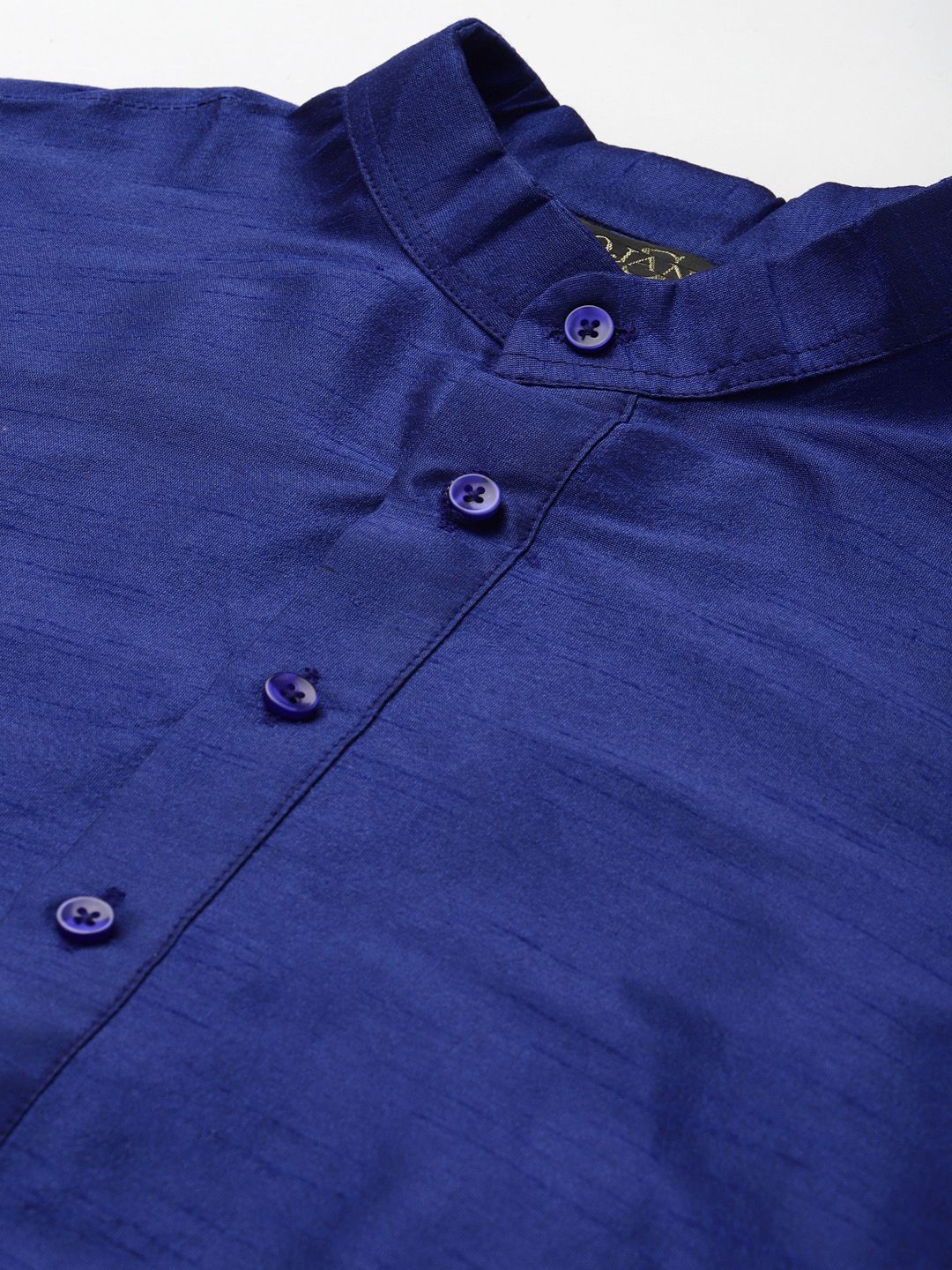 SOJANYA Kurta Bercetak Biru Lelaki dengan Jaket Churidar & Nehru