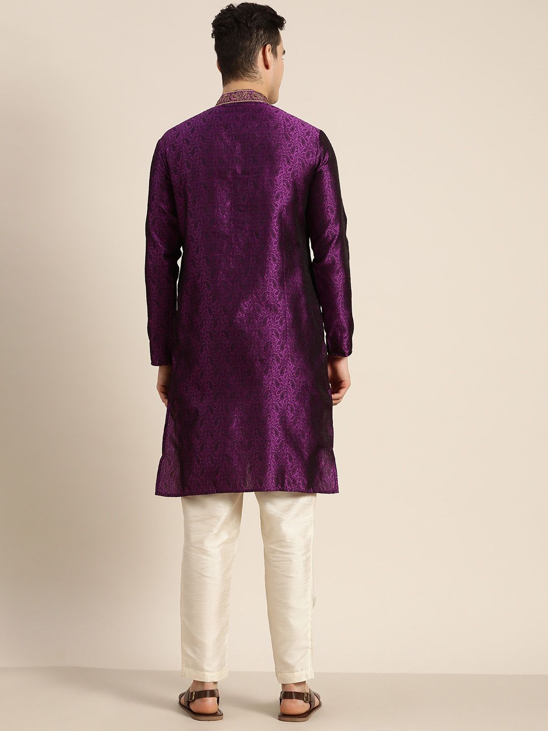 SOJANYA Paisley Silk Cotton Kurta