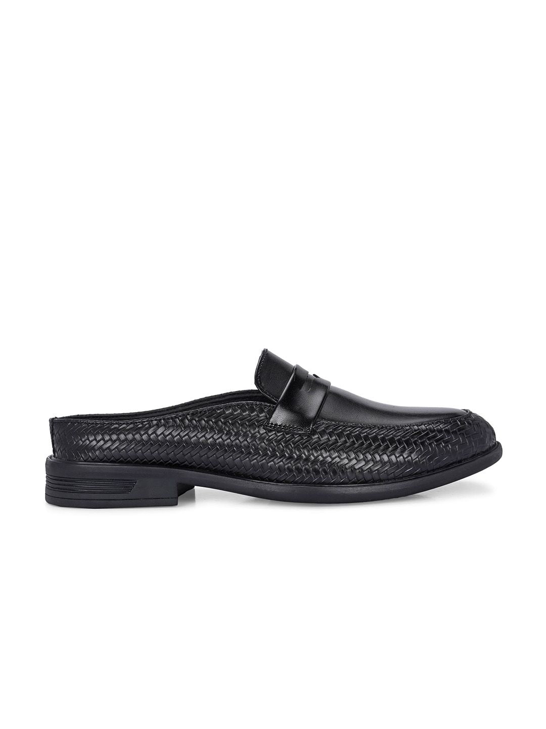House of Pataudi Men Round Toe Formal Slip On Shoes