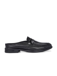 House of Pataudi Men Round Toe Formal Slip On Shoes