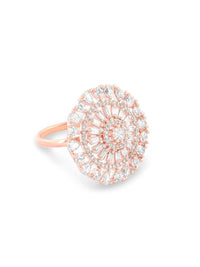 Cincin Jari Boleh Laras Zaveri Pearls Rose Saduran Emas CZ