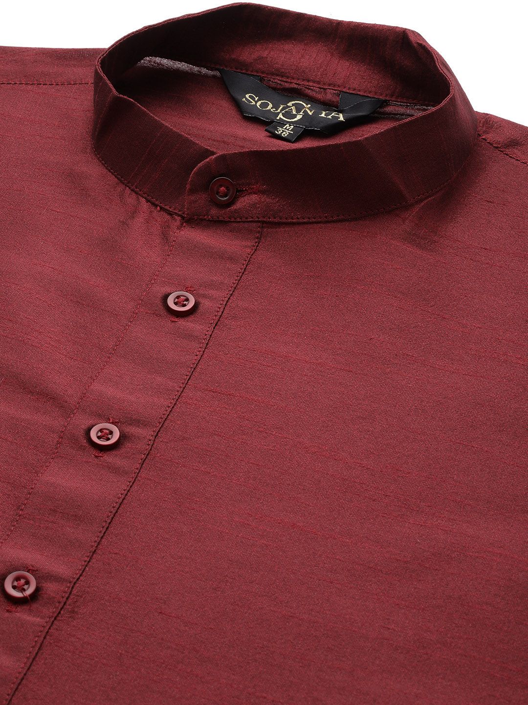 SOJANYA Men Maroon Kurta with Churidar