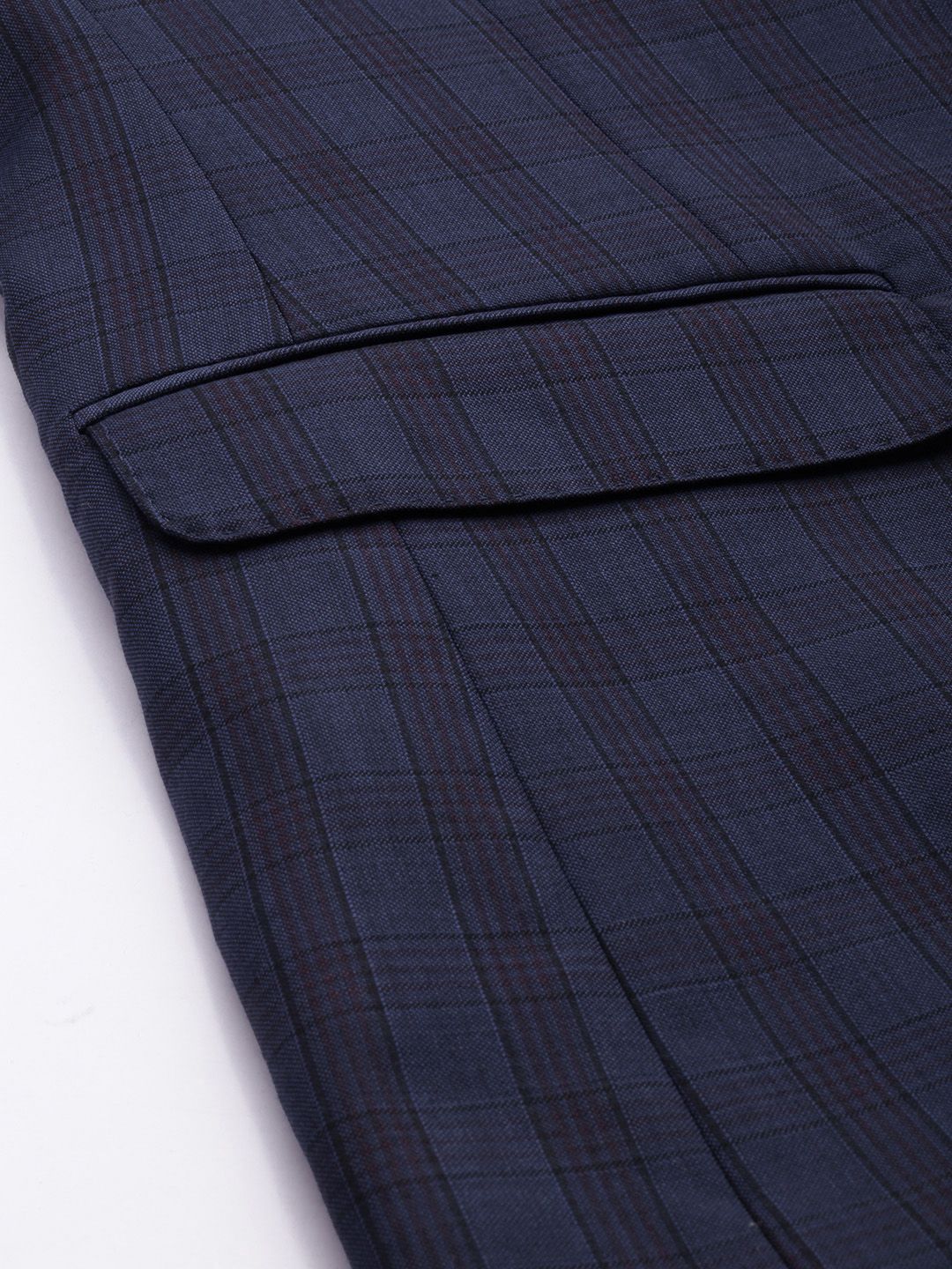 Park Avenue Checked Single Breasted 2 Piece Formal Suits