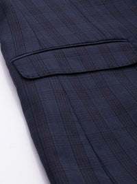 Park Avenue Checked Single Breasted 2 Piece Formal Suits