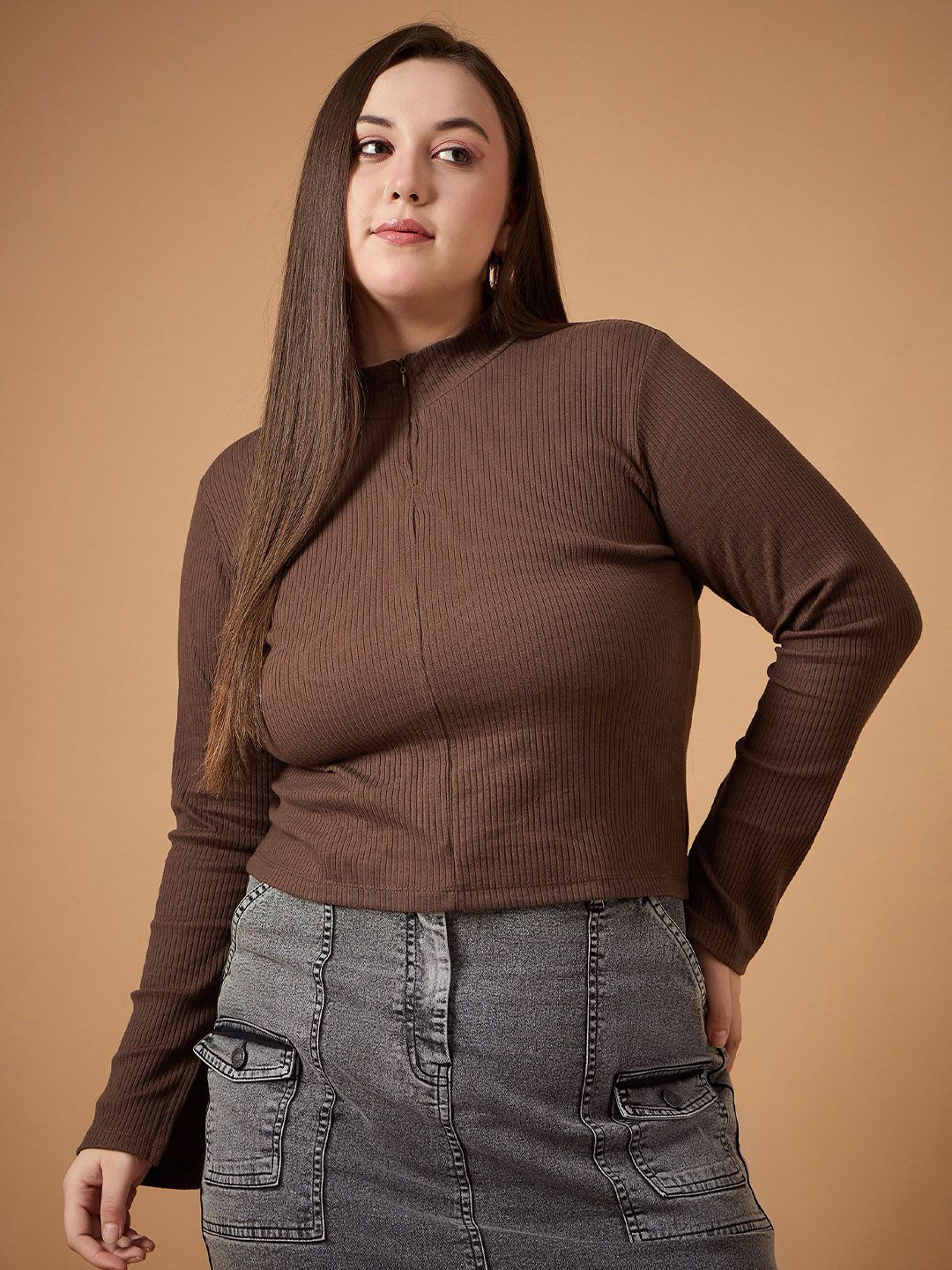 SASSAFRAS Curve Slit Sleeve Top