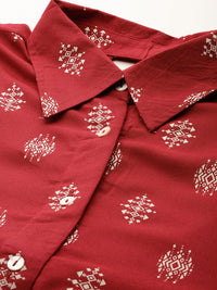 Anouk Ethnic Motifs Printed Regular Kurta with Trousers