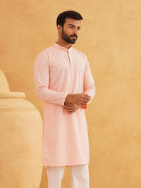 SOJANYA Kurta Kapas Tulen Sulam Geometrik