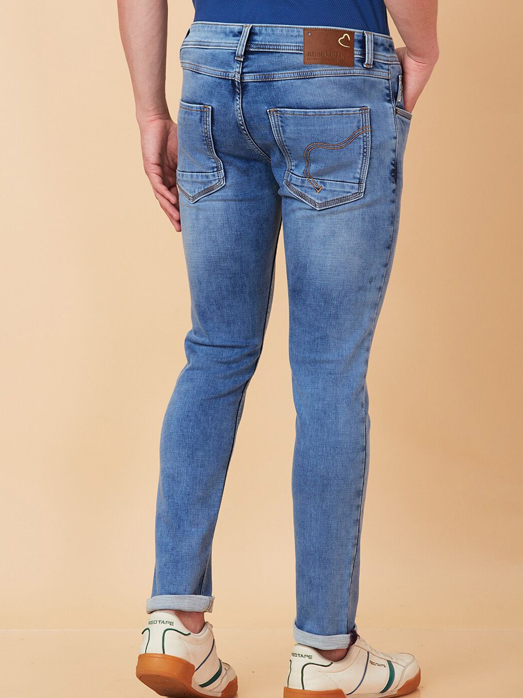 Being Human Men Skinny Fit Heavy Fade Clean Look Stretchable Jeans