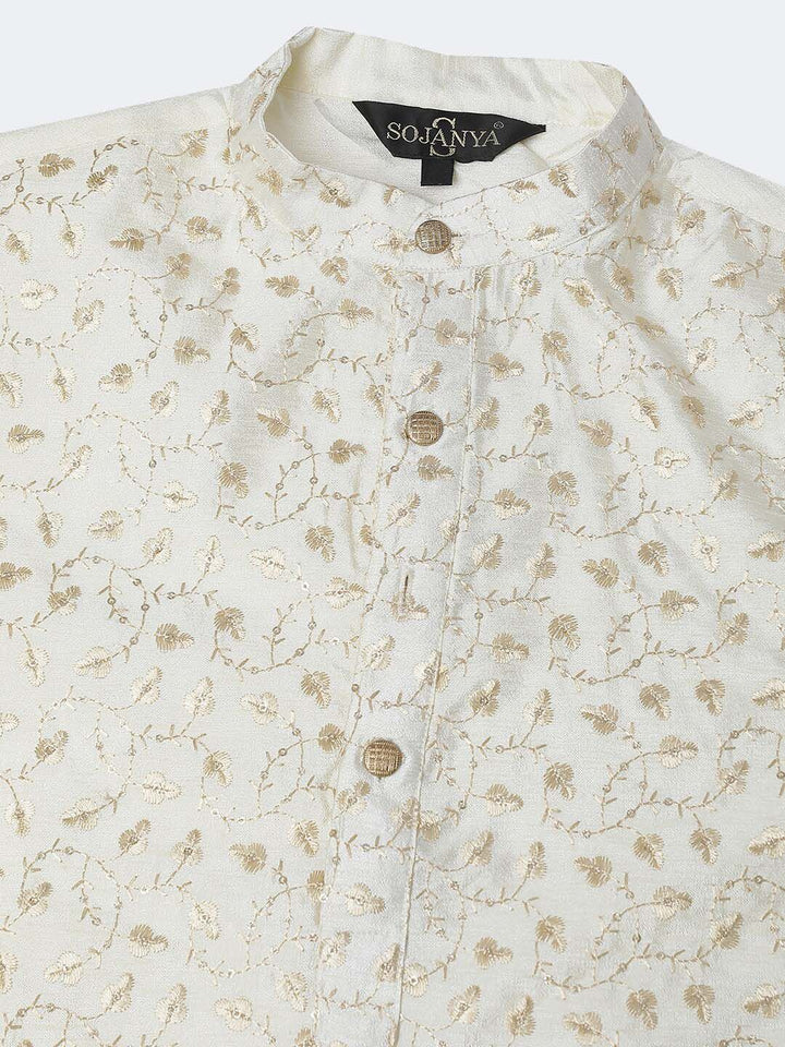 SOJANYA Kurta Kolar Mandarin Sulam Bunga
