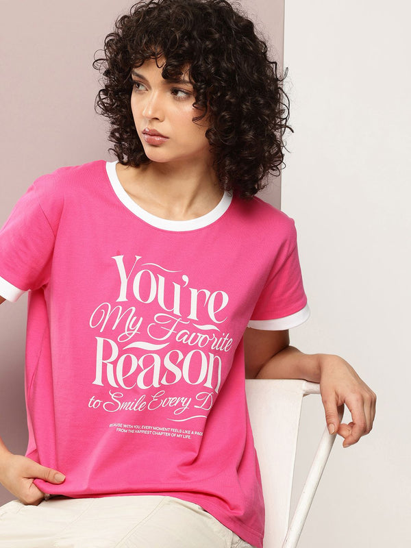 DILLINGER Typography Printed Pure Cotton Boxy T-shirt