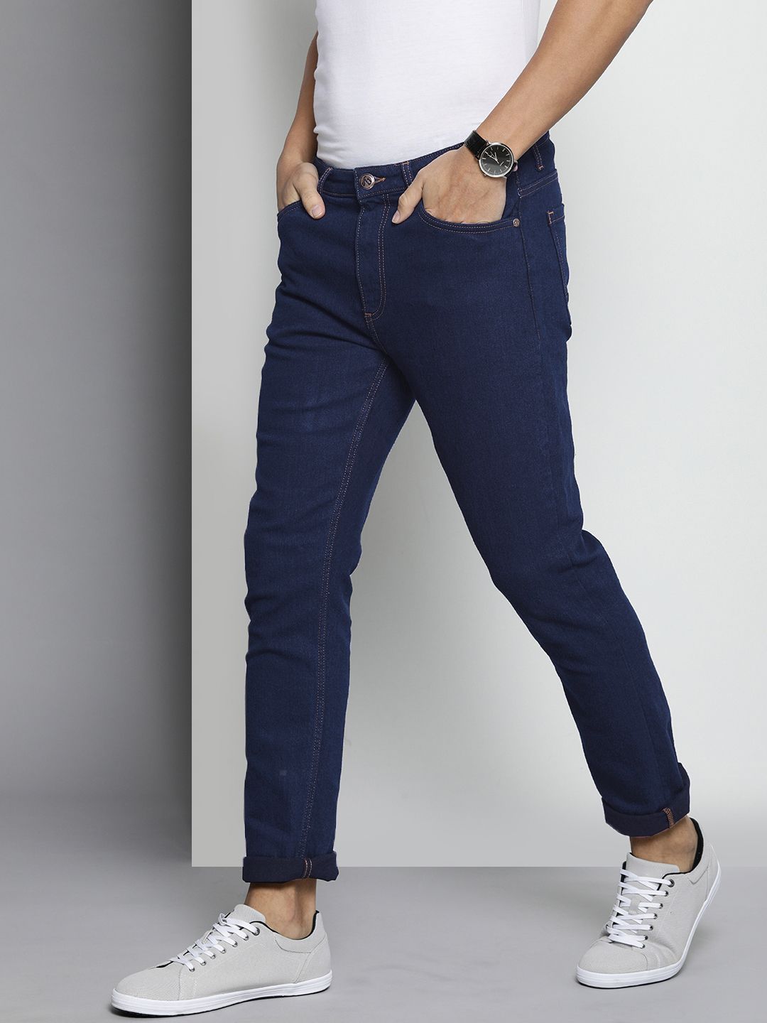 The Indian Garage Co Men Slim Fit Stretchable Jeans