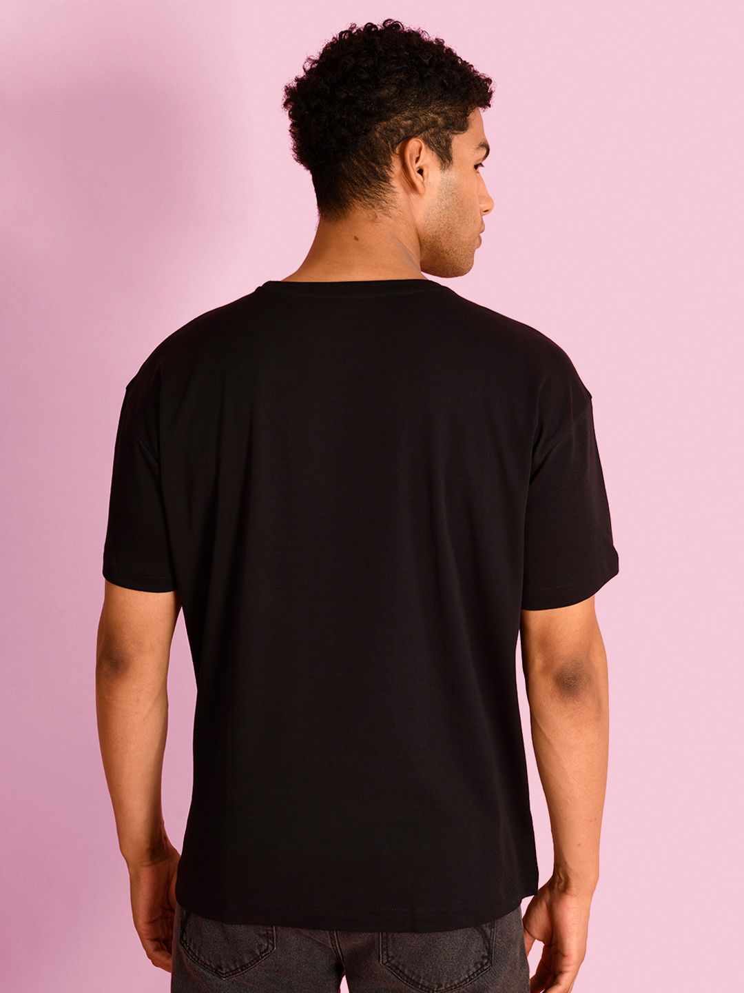 Bene Kleed Men Graphic Printed Round Neck Cotton Oversized T-shirt