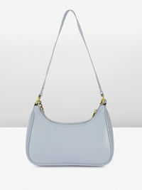 DressBerry Textured Structured Hobo Bag