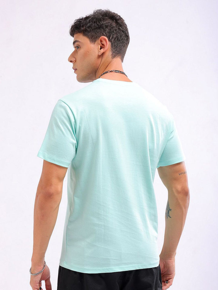 The Indian Garage Co Men Graphic Printed Round Neck Slim Fit T-shirt