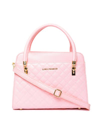 Lino Perros Pink Quilted Handheld Bag