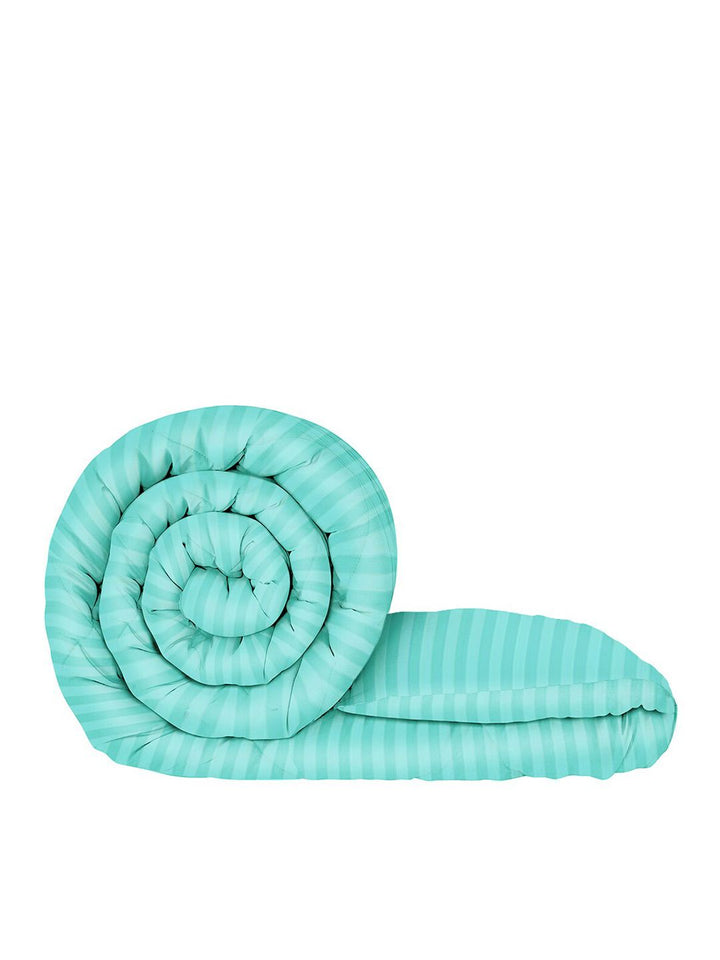 Story@home Blue Striped Ac Room Reversible Single Bed Comforter