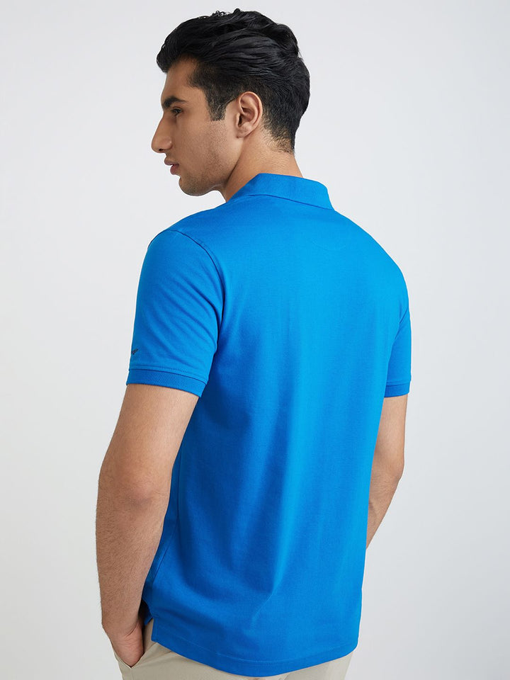 Park Avenue Striped Polo Collar Slim Fit T-shirt