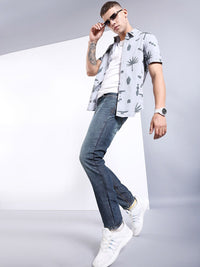 The Indian Garage Co Men Slim Fit Heavy Fade Stretchable Jeans