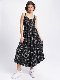 DressBerry Playful Feminine Charm Floral Print Wrap Jumpsuit