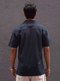 Powerlook Men Solid Cuban Collar Casual Shirt