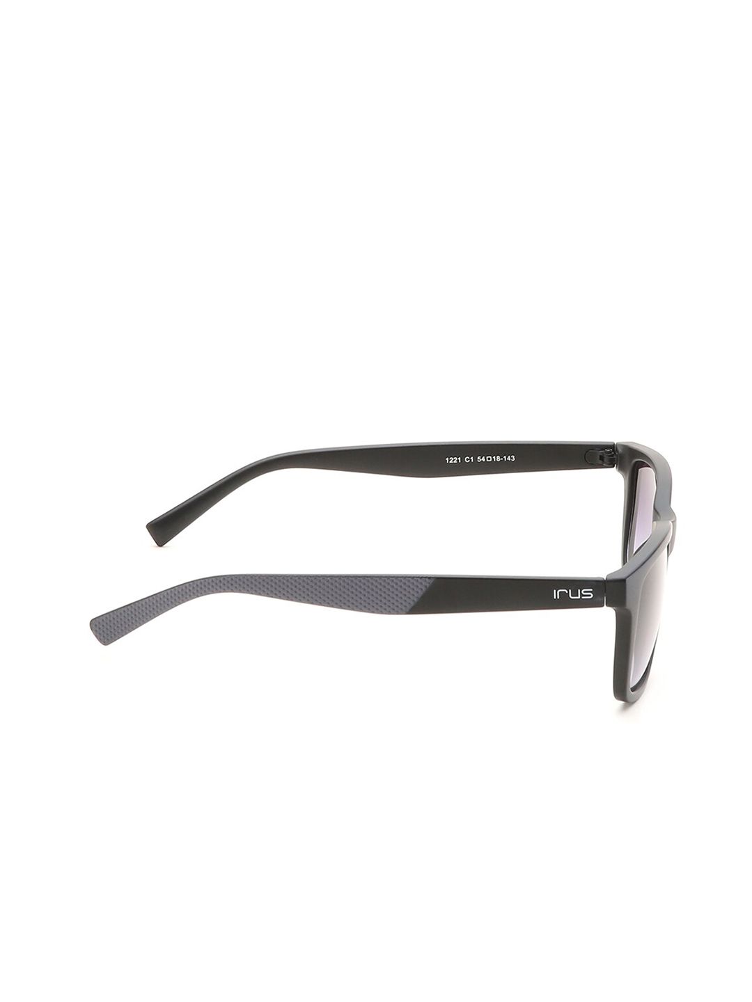 Irus oleh Idee Unisex Lens & Cermin mata hitam persegi dengan lensa terlindung UV