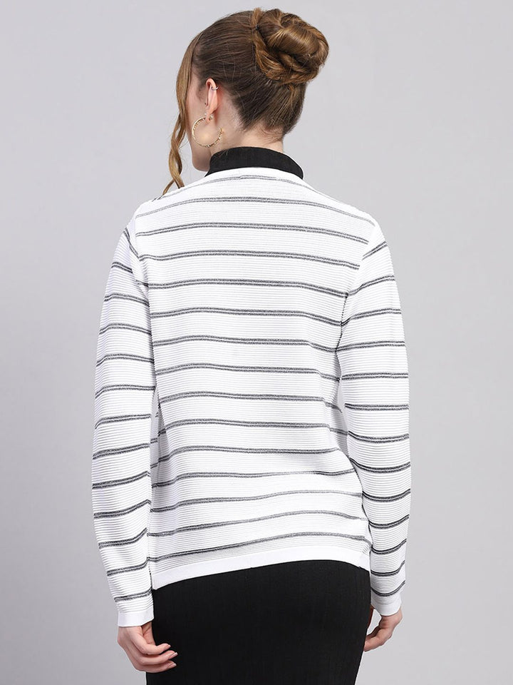 Monte Carlo Floral Design Striped Cardigan