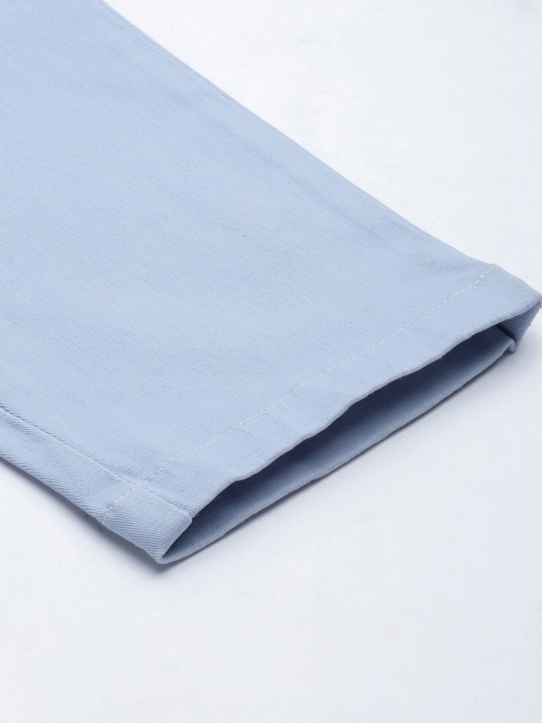 The Indian Garage Co Men Blue Slim Fit Chinos Trousers