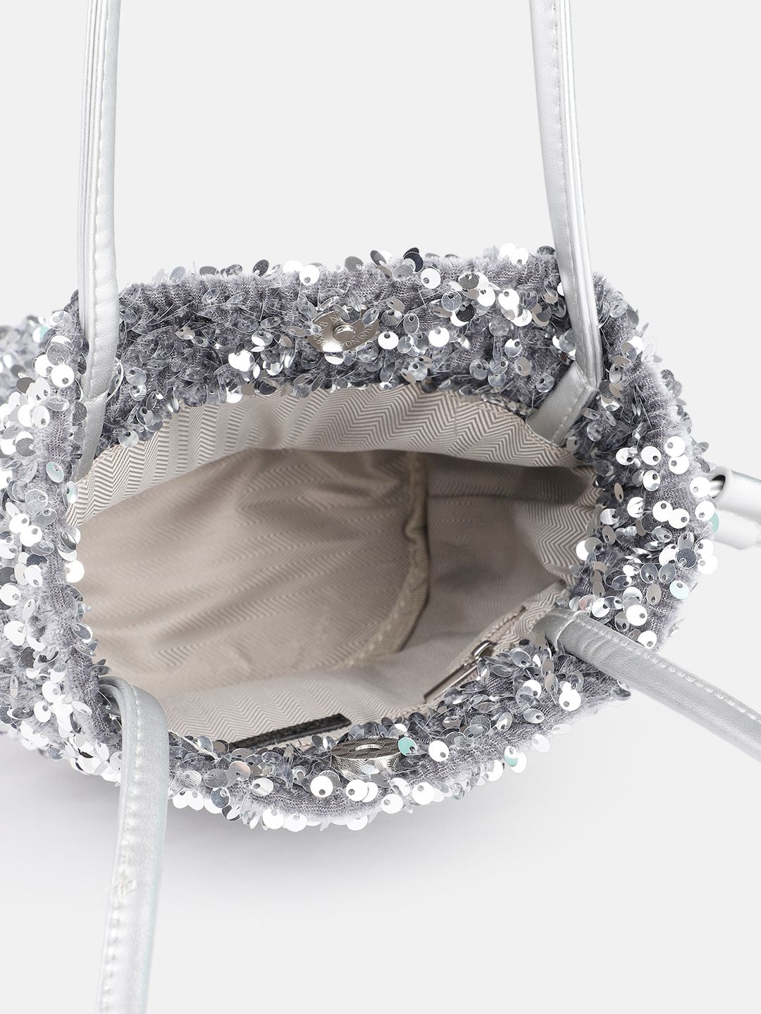 DressBerry Embellished Bucket Shoulder Bag