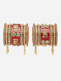 Set PANASH 22 Gelang Bertampal Batu & Manik Bersalut Emas