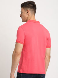 THE BEAR HOUSE Polo Collar Short Sleeves Slim Fit T-shirt