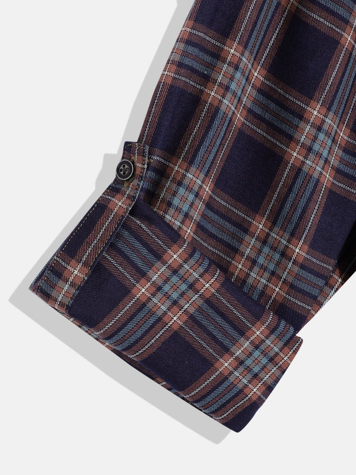 Monte Carlo Boys Tartan Opaque Checked Casual Smart Fit Shirt