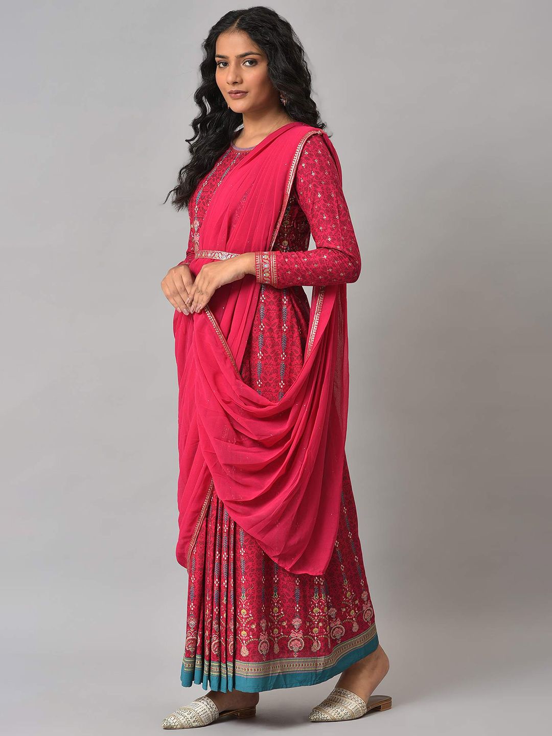 W Ethnic Motifs Maxi Dress