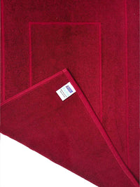 BOMBAY DYEING Maroon Textured Pure Cotton Anti Skid Bath Rugs