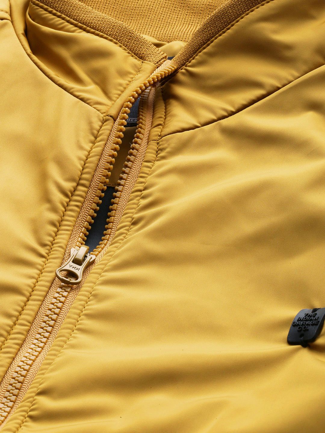 The Indian Garage Co Men Regular Fit Zip-Front Bomber Jacket