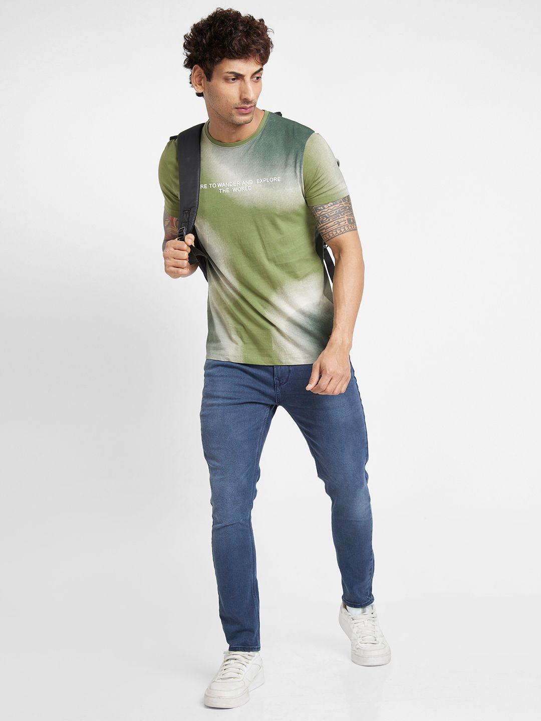 Being Human Men Green T-shirt