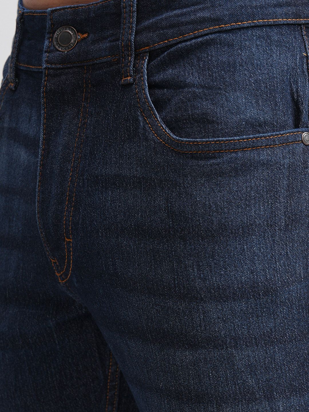 HIGHLANDER Men Blue Slim Fit Mid-Rise Clean Look Stretchable Jeans