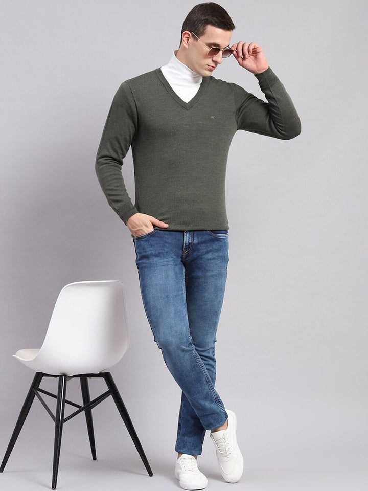 Monte Carlo Men V-Neck Woollen Pullover