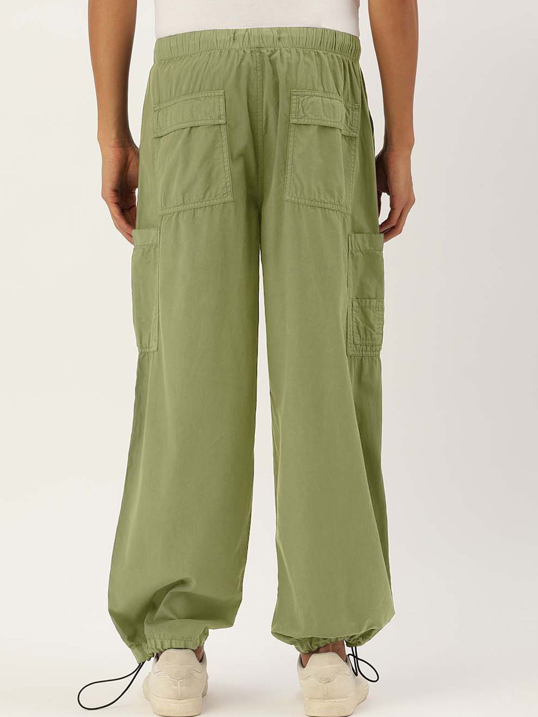 Bene Kleed Men Mid Rise Parachute Fit Pure cotton Cargos Trouser