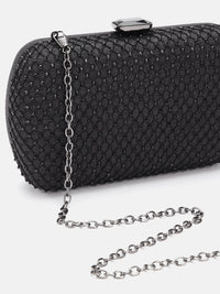 Lino Perros Women Embellished Box Clutch with Glittery Effect